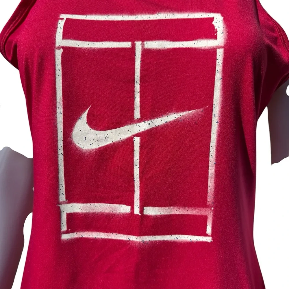 Nike Women’s Tennis US Open Red Racerback Dri-Fit Tank Size Large